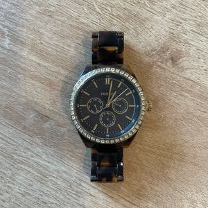Tortoise Womens Fossil watch